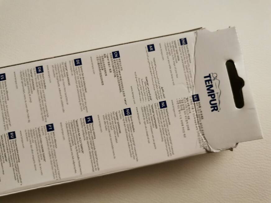 Die Verpackung ist leicht beschädigt
